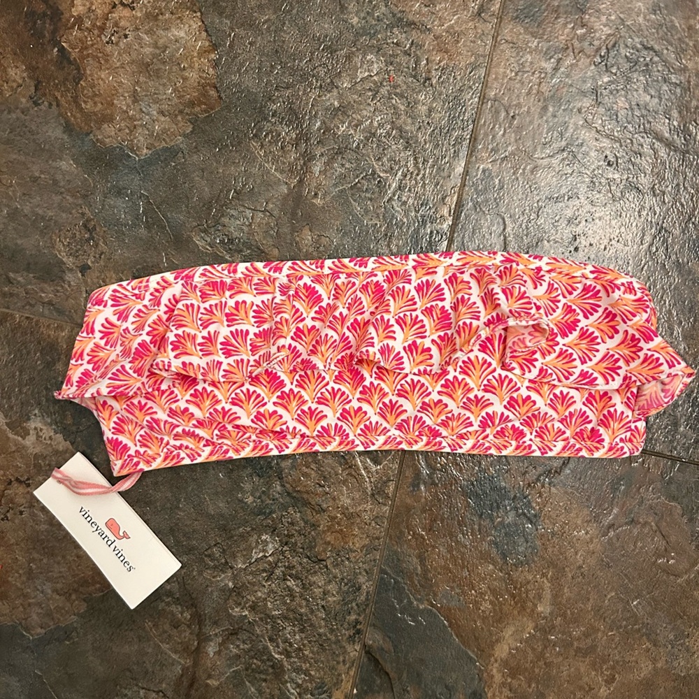!NWT! Vineyard Vines Ruffle Bikini Bandeau Swim Top Women’s Size Sm